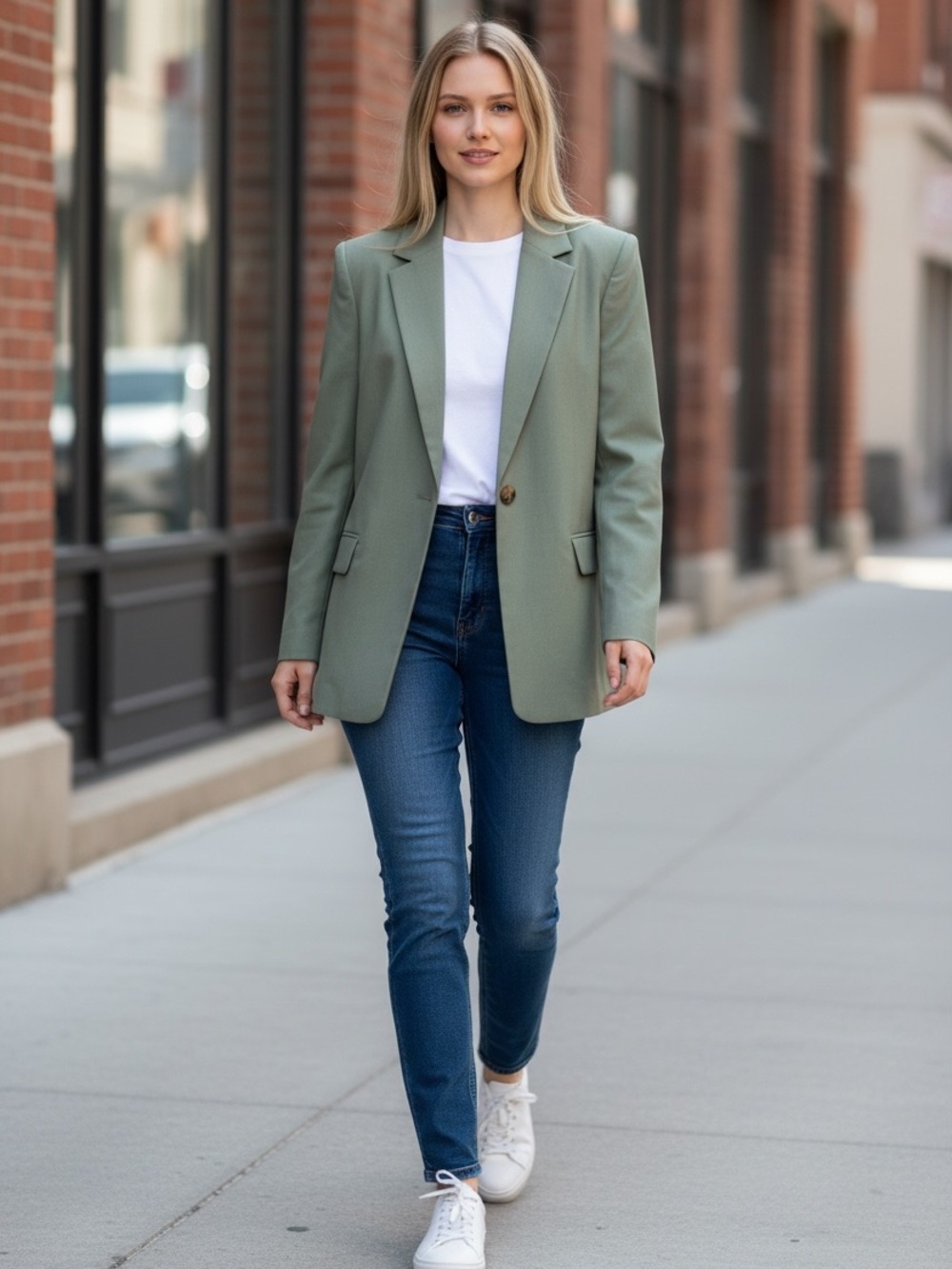 Maje Olive Green Blazer